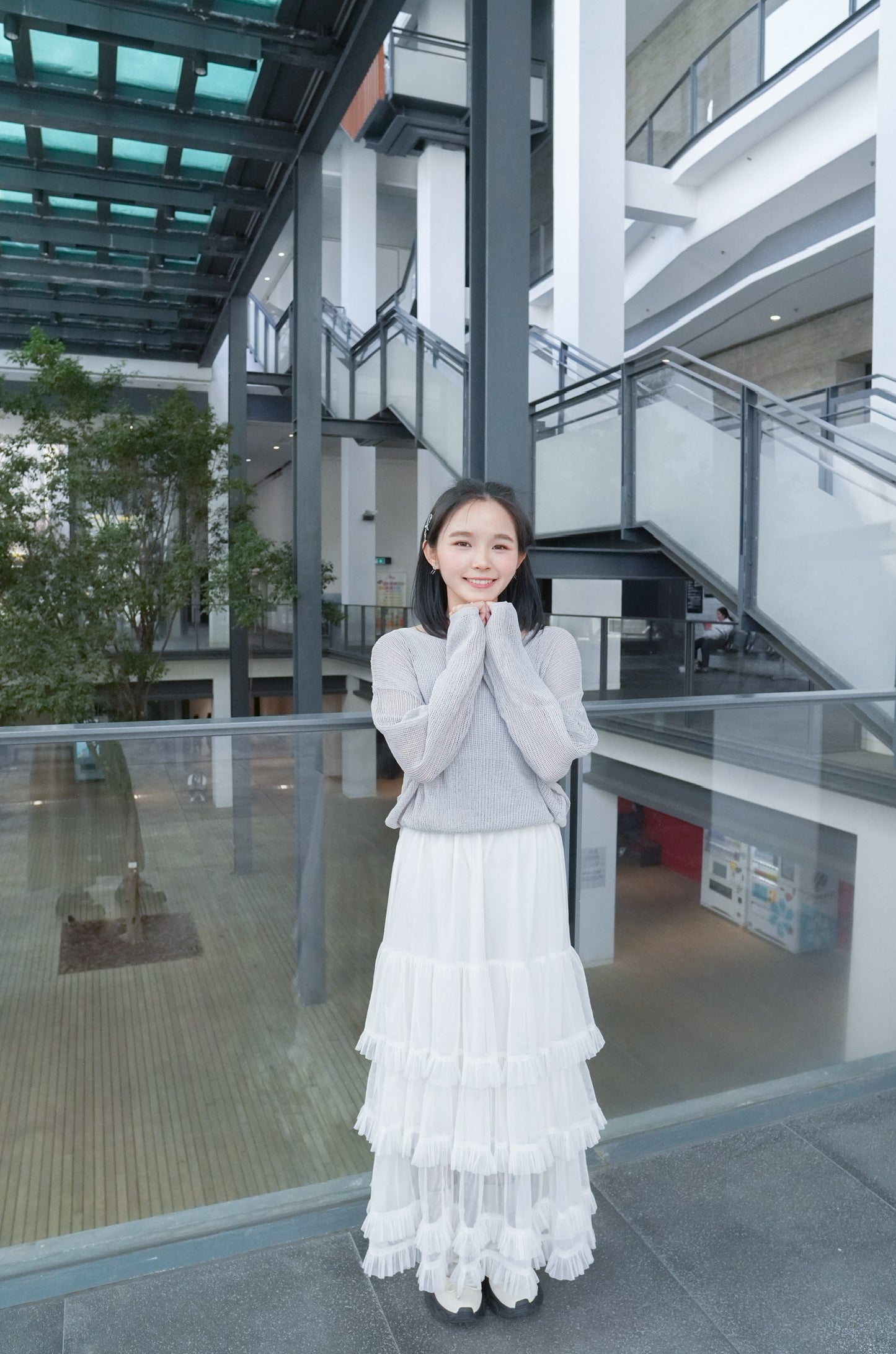 <預訂> 自家製 蕾絲蛋糕ruffle疊層長裙|兩色入