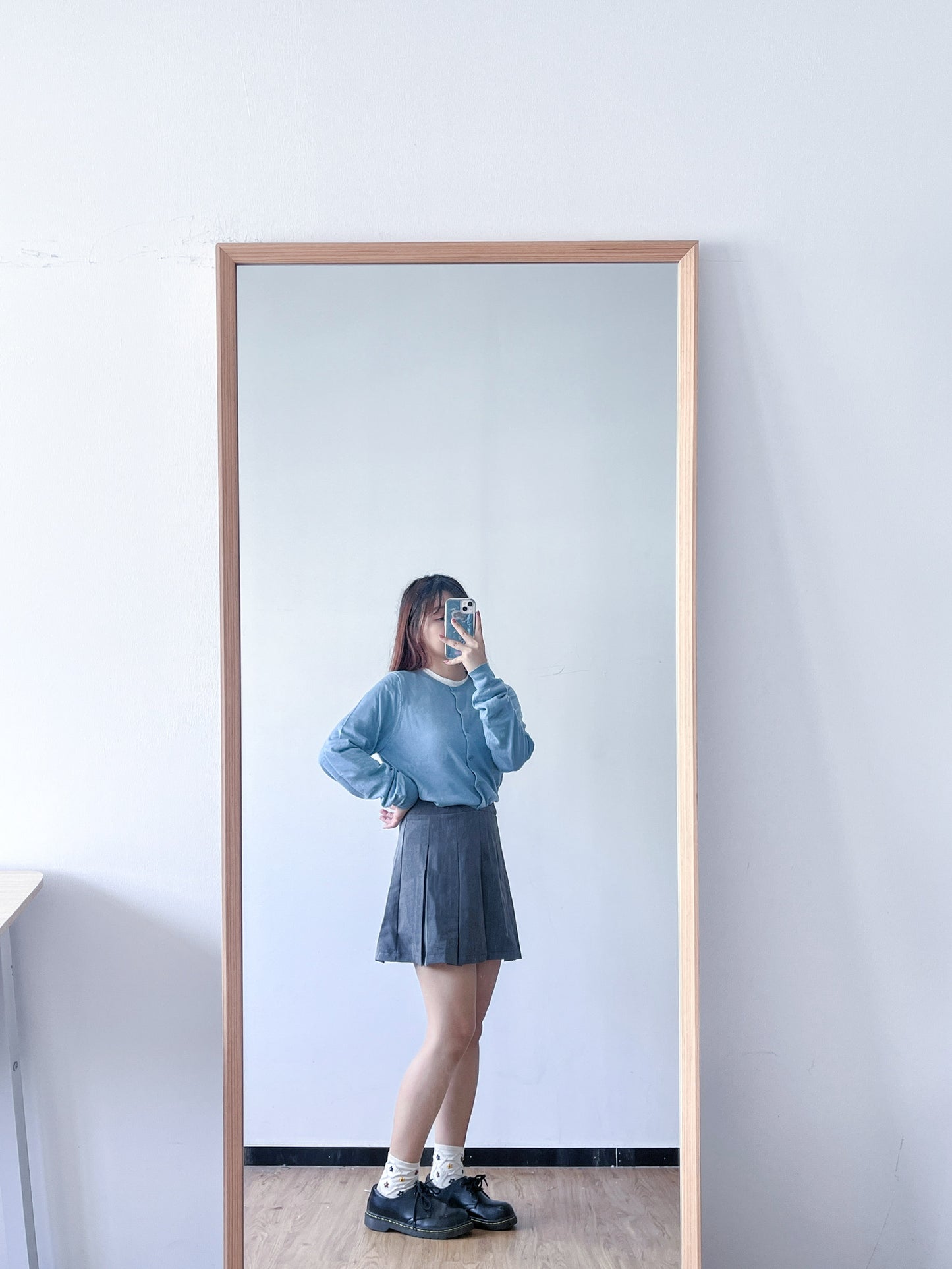 <預訂> 首批優惠💙自家製 多色超親膚薄款長袖針織外套|淺藍