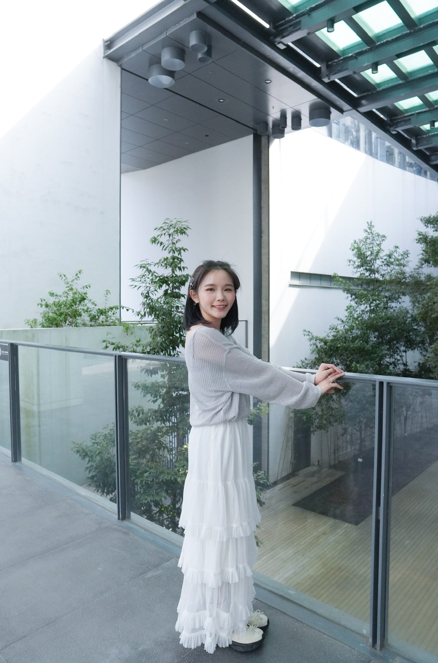 <預訂> 自家製 蕾絲蛋糕ruffle疊層長裙|兩色入