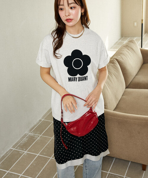 <預訂> 日牌MARY QUANT × PUBLUX 花卉圖案提花Tee上衣|四色入
