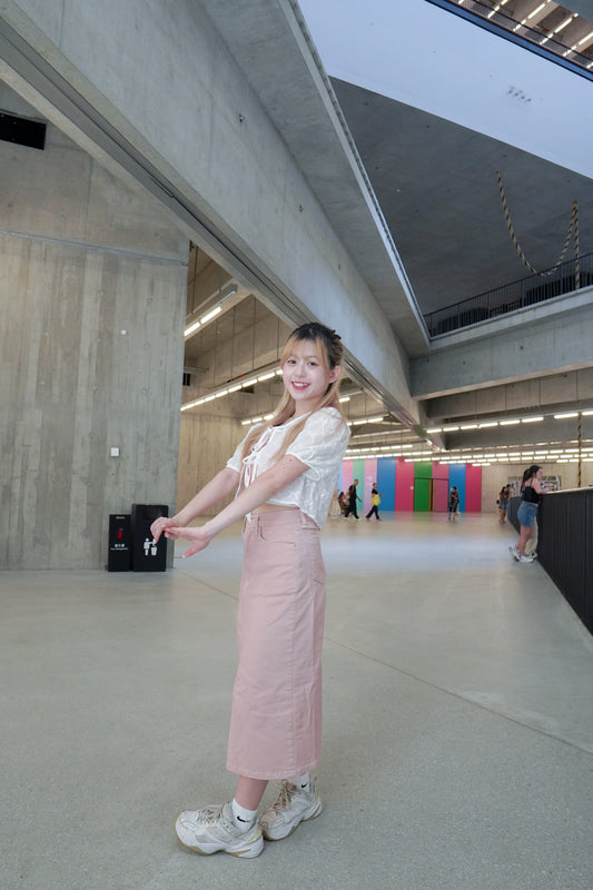 <預訂> 最強夏日感!糖果色半身牛仔長裙|三色入