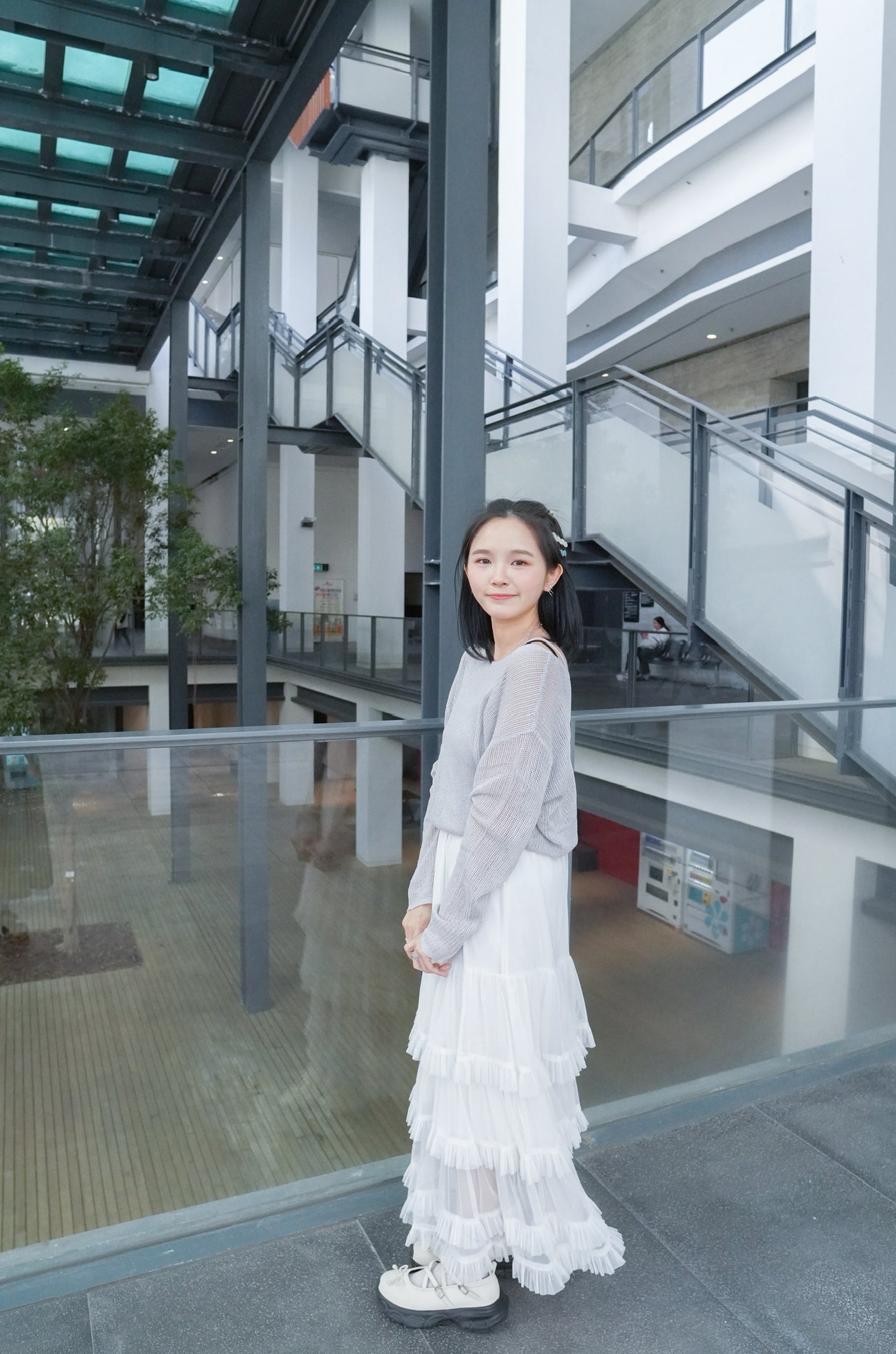 <預訂> 自家製 蕾絲蛋糕ruffle疊層長裙|兩色入
