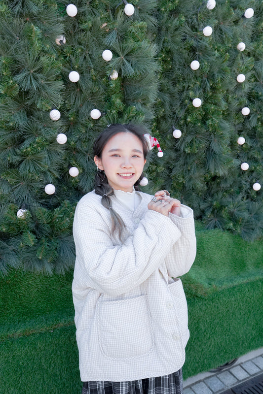 <預訂> 自家製 寬鬆棉質絎縫雙面外套