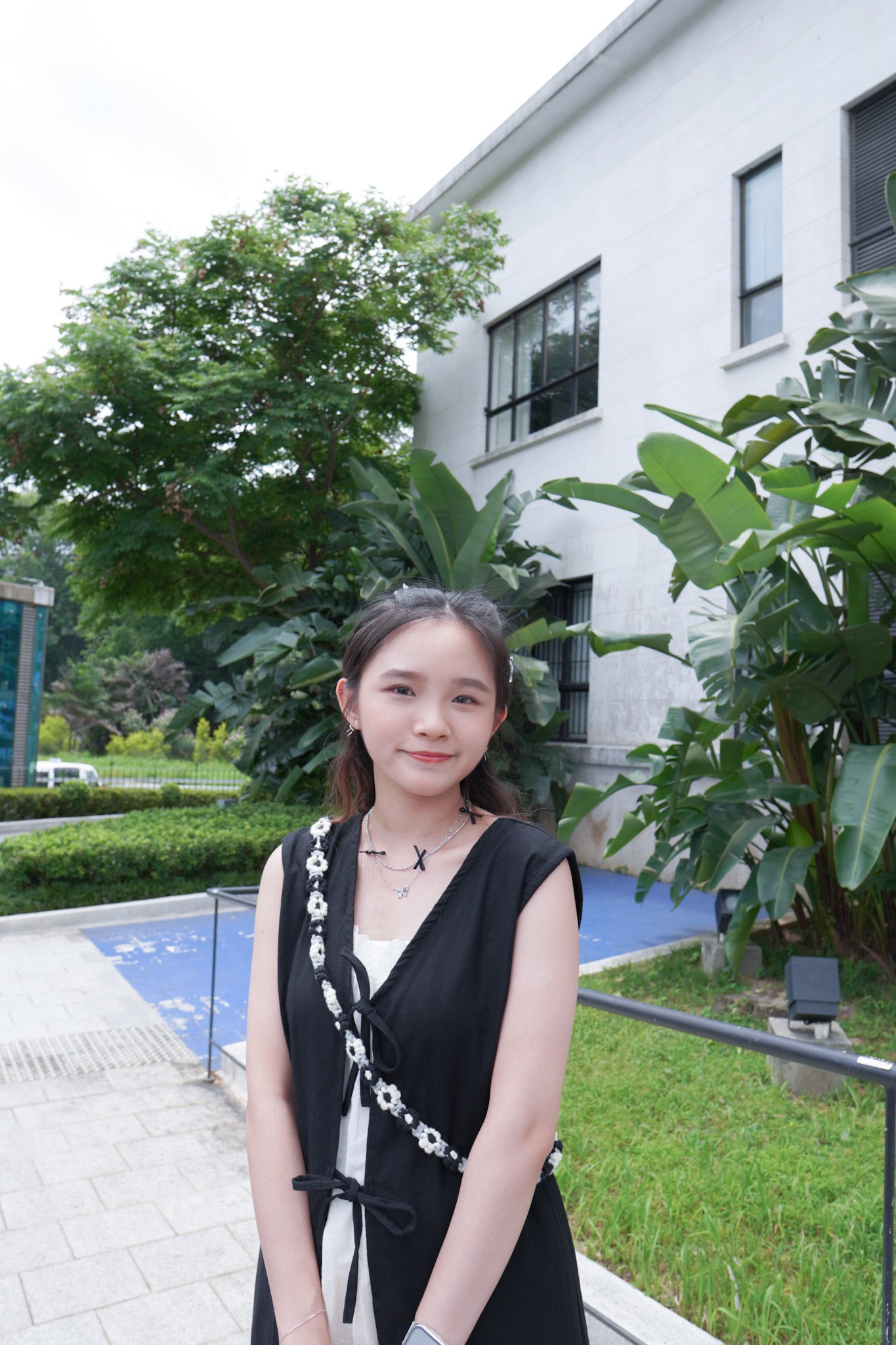 <預訂> 2024夏新款!棉麻背心綁帶開叉連身長裙外搭|兩色入
