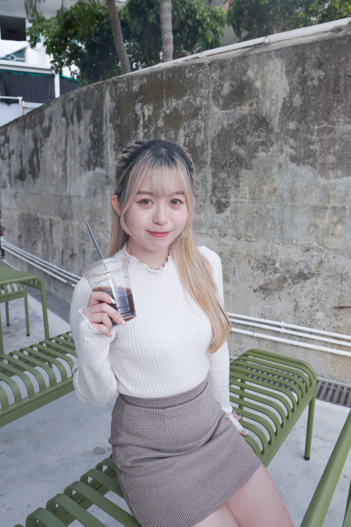 <現貨> 高領荷葉領羅紋上衣|兩色入