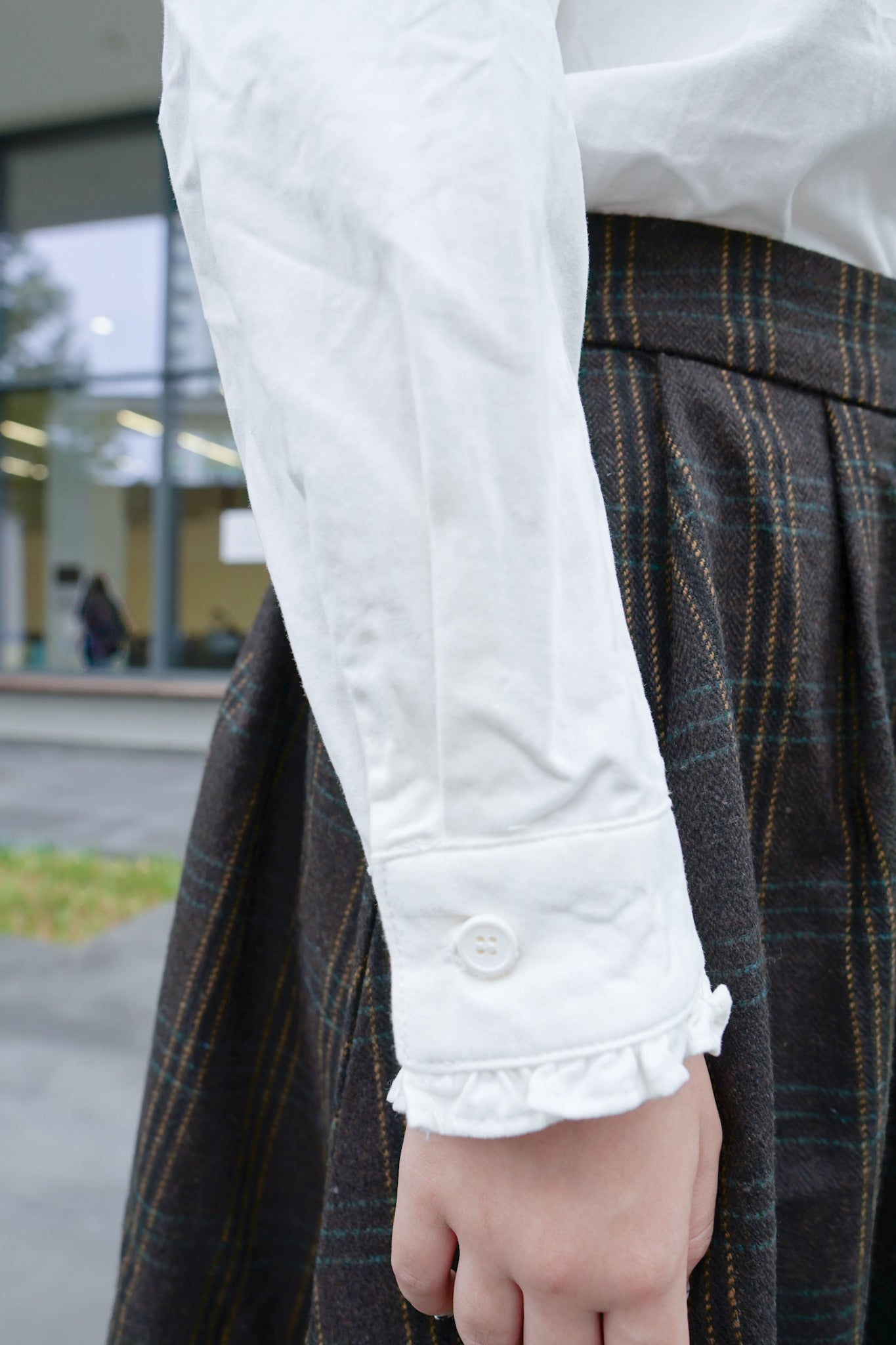 <現貨> 自家製 首推高級冬日感!高質量棉質彈性格仔A字半身長裙