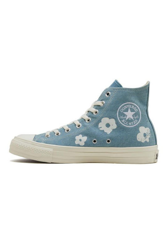 <預訂> 折後$682.1!Unisex 日本新款♡ CONVERSE 高筒刷色小花 ALL STAR (R) PD HI|22.5-28碼 (複製)