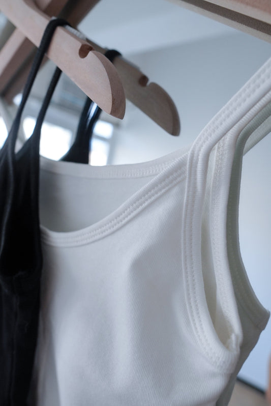 <預訂> 自家製 超百搭基礎吊帶小背心(內有胸墊)|兩色入