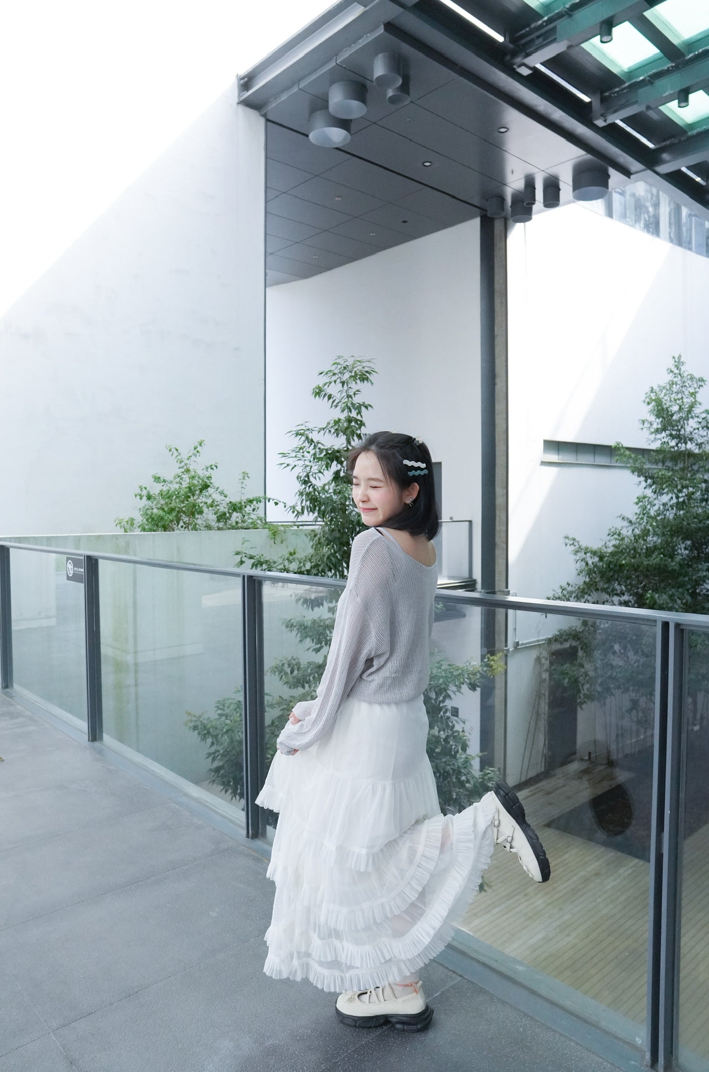 <預訂> 自家製 蕾絲蛋糕ruffle疊層長裙|兩色入