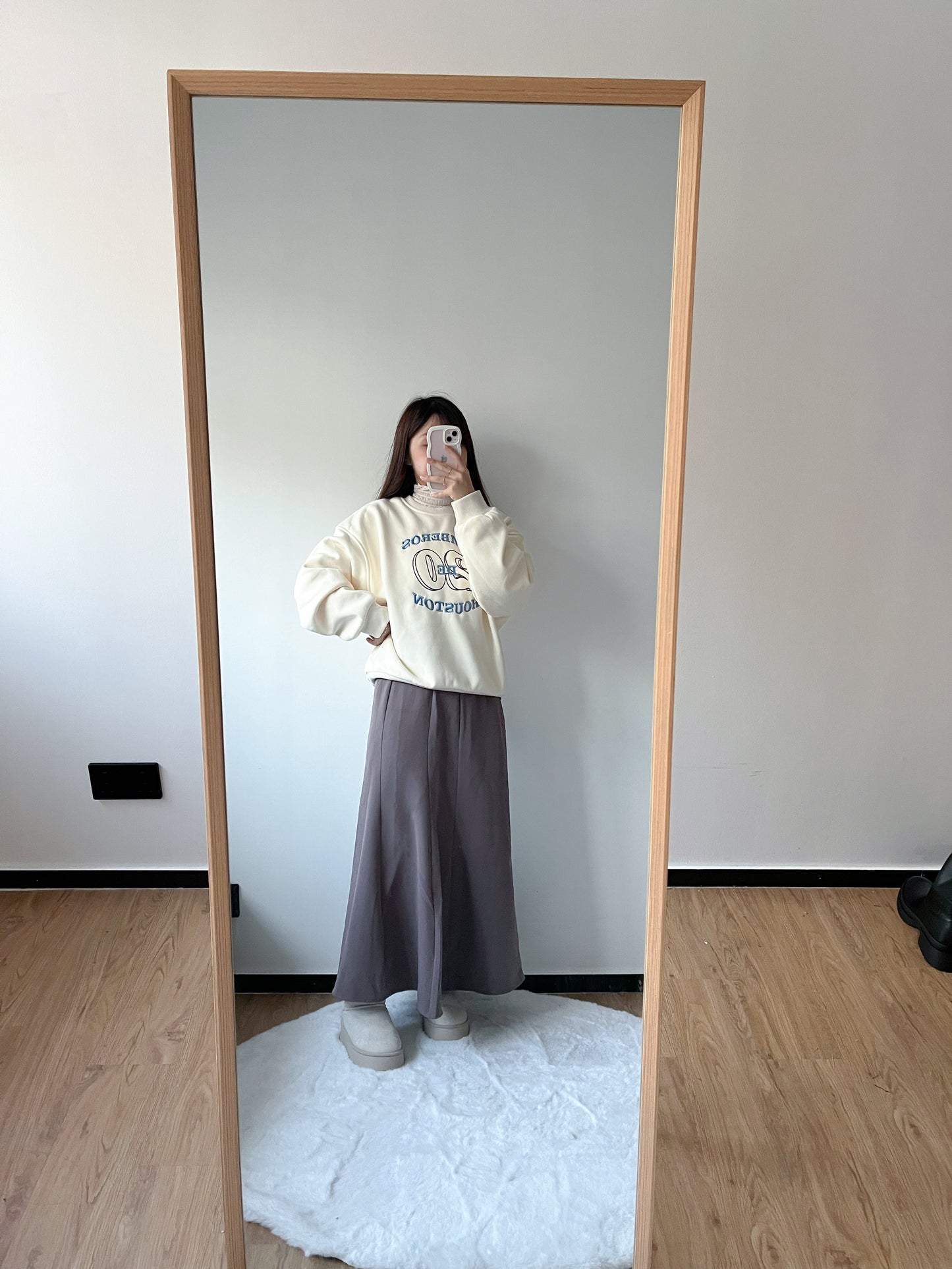 <預訂> 冬天必入!刺繡字母保暖長袖衛衣