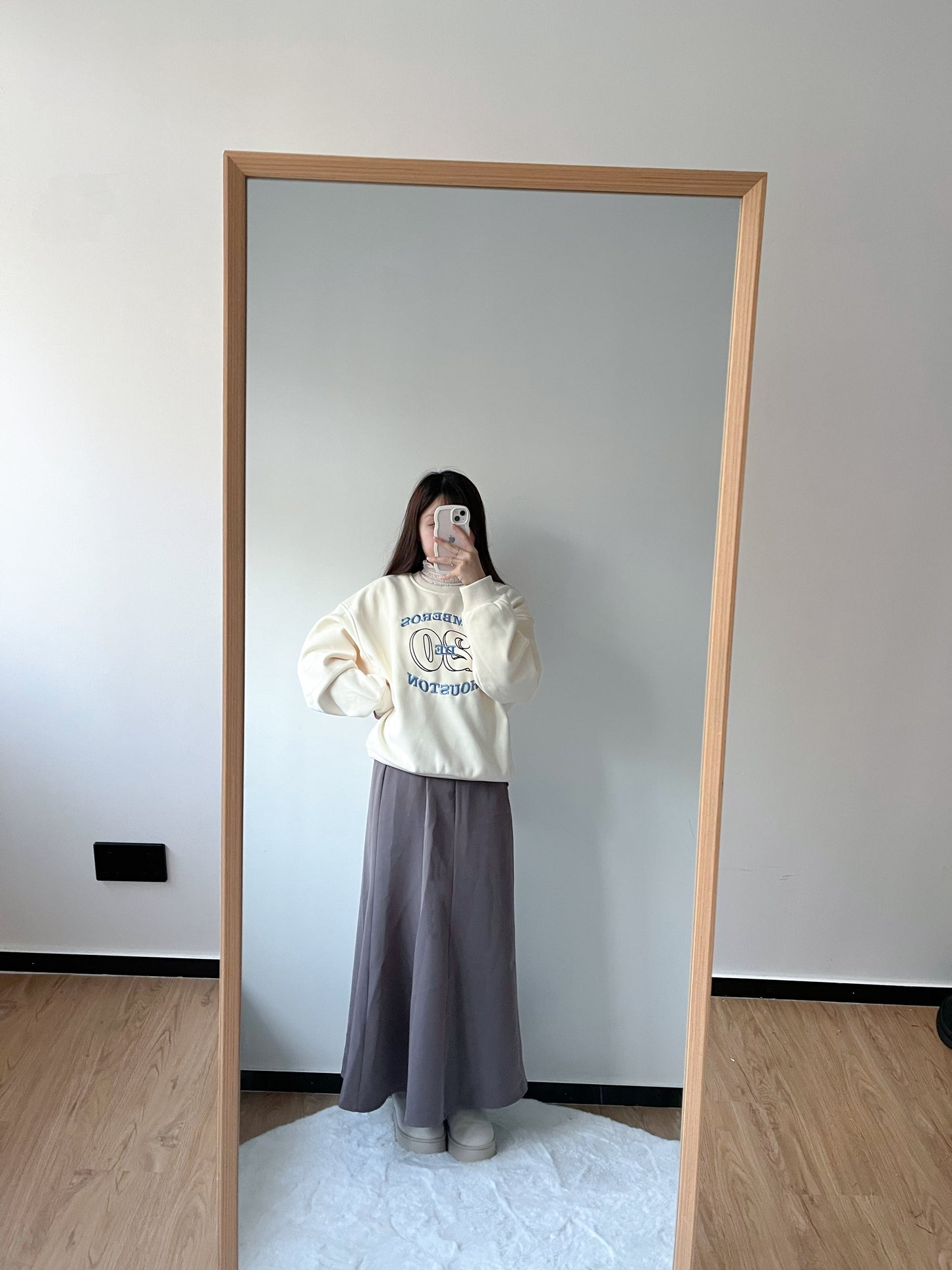 <預訂> 冬天必入!刺繡字母保暖長袖衛衣