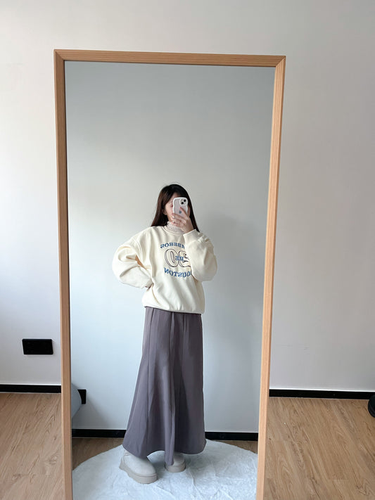 <預訂> 冬天必入!刺繡字母保暖長袖衛衣