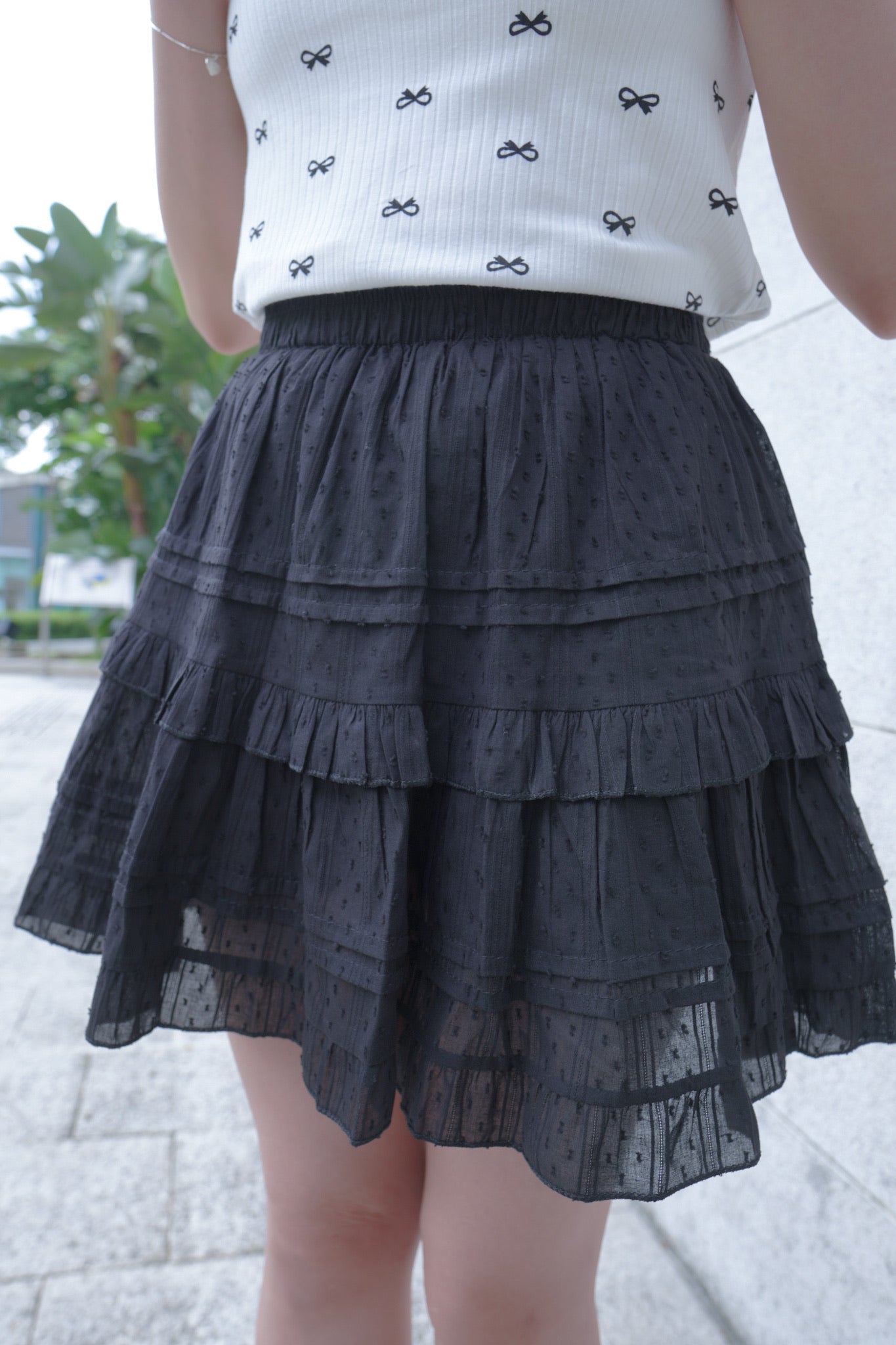 <預訂> 自家製 大人氣𐙚 芭蕾風高腰蛋糕短裙| 兩色入