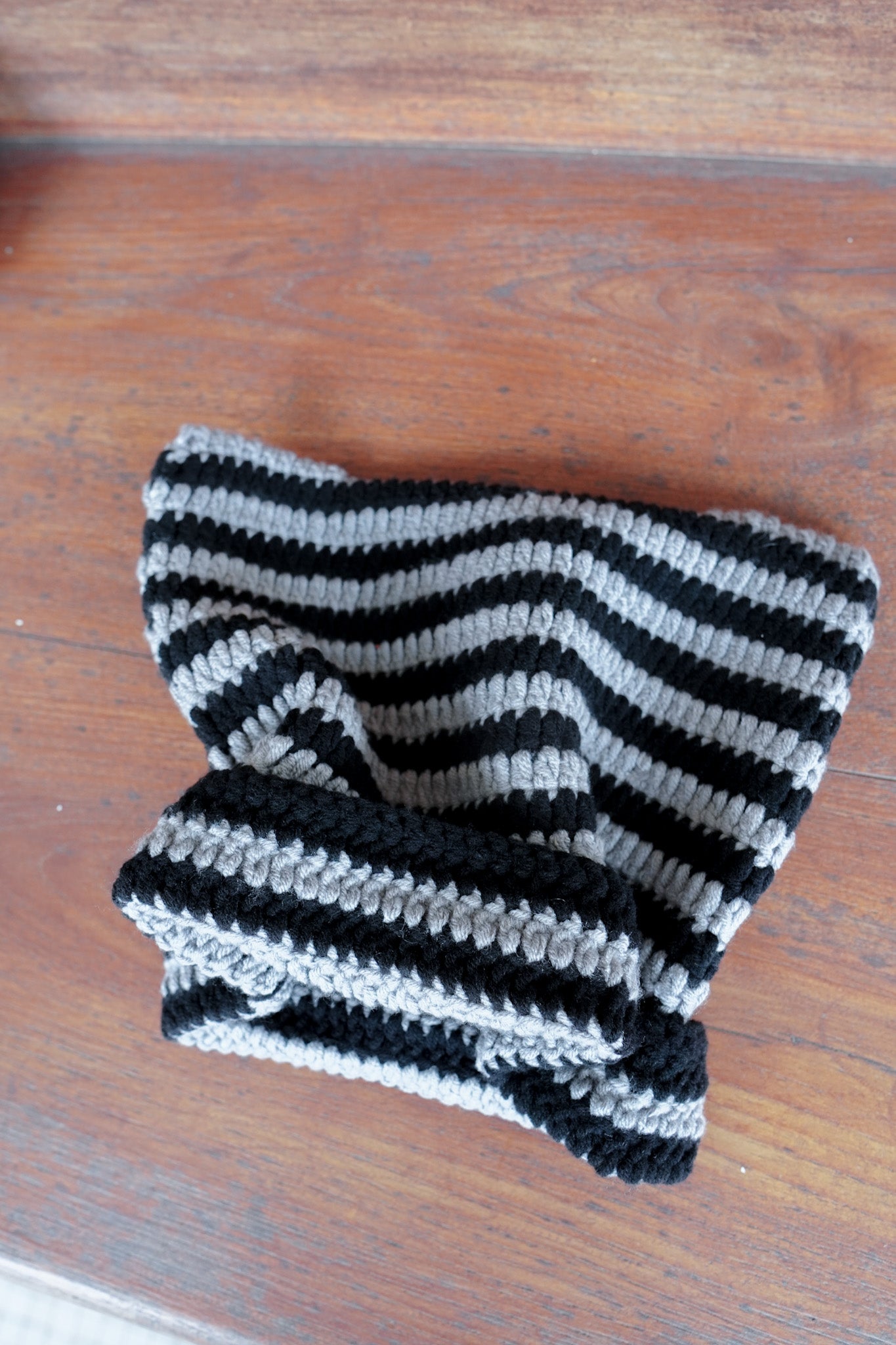 <預訂> Y2K 小惡魔貓耳條紋毛冷帽