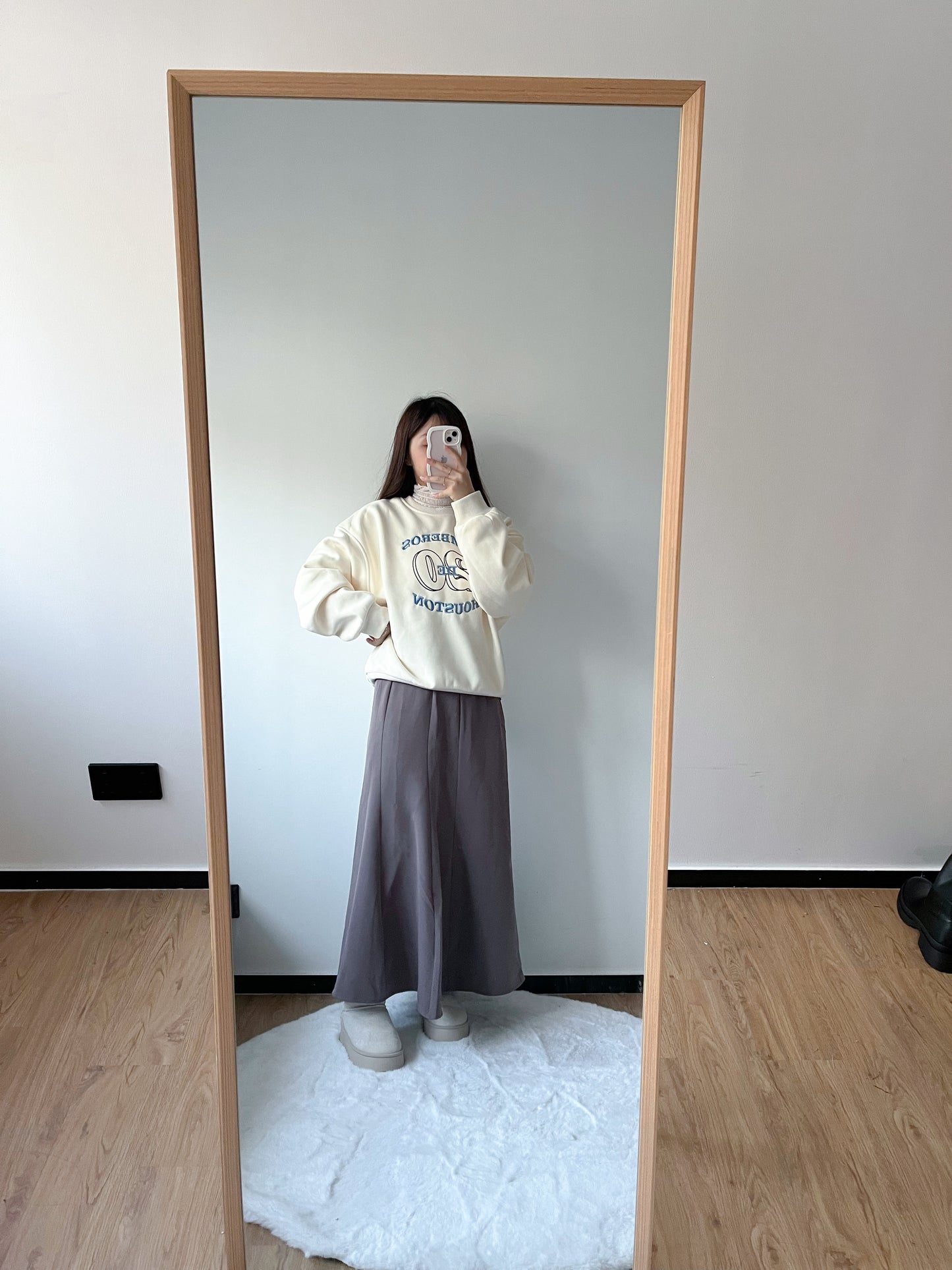 <預訂> 冬天必入!刺繡字母保暖長袖衛衣