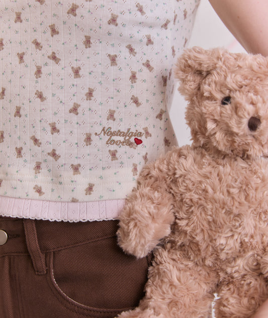 <預訂> 泰國小眾品牌🇹🇭 Teddy Bear疊層吊帶背心