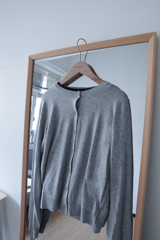 <預訂> 首批優惠🤍 自家製 多色超親膚薄款長袖針織外套|淺灰