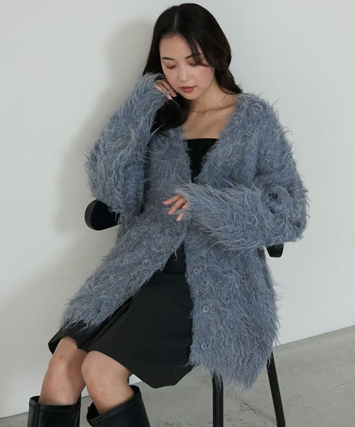 <預訂> JP FY 2-Ways漸變毛茸茸粗針織外套|六色入