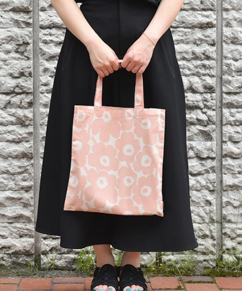 <預訂> JP 日本限定珊瑚粉色!Marimekko Mini Unikko Tote Bag♡