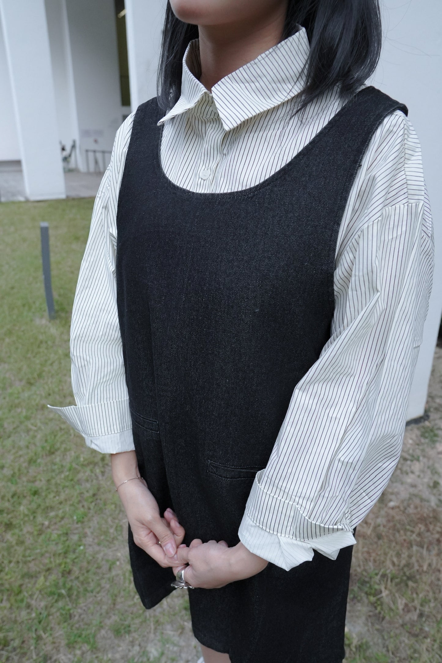 <預訂> 自家製 牛仔背心連身短裙