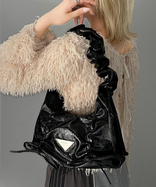 <預訂> JP 日牌Mily bilet 平價版!2-Ways抽繩手柄絲帶設計手提袋 |三色入