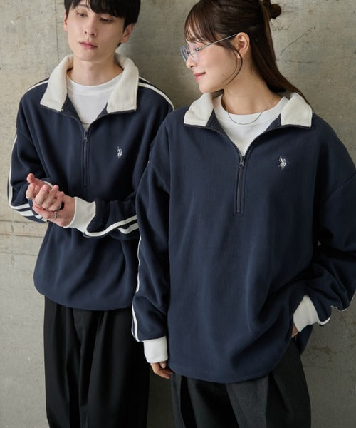<預訂> JP 日本情侶大人氣♡ US POLO ASSN. 獨家毛絨半拉鍊套頭衛衣|四色入