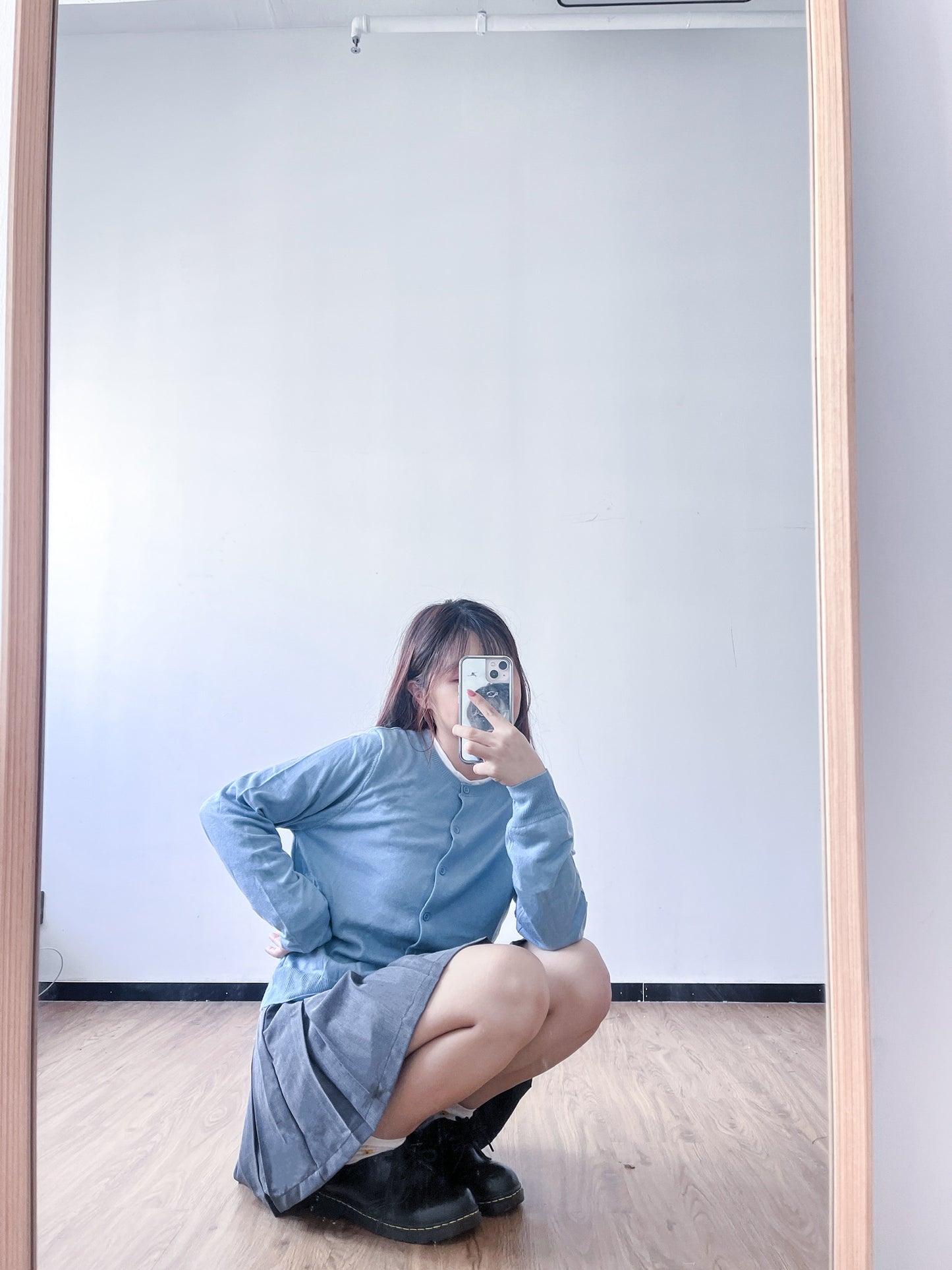 <預訂> 首批優惠💙自家製 多色超親膚薄款長袖針織外套|淺藍