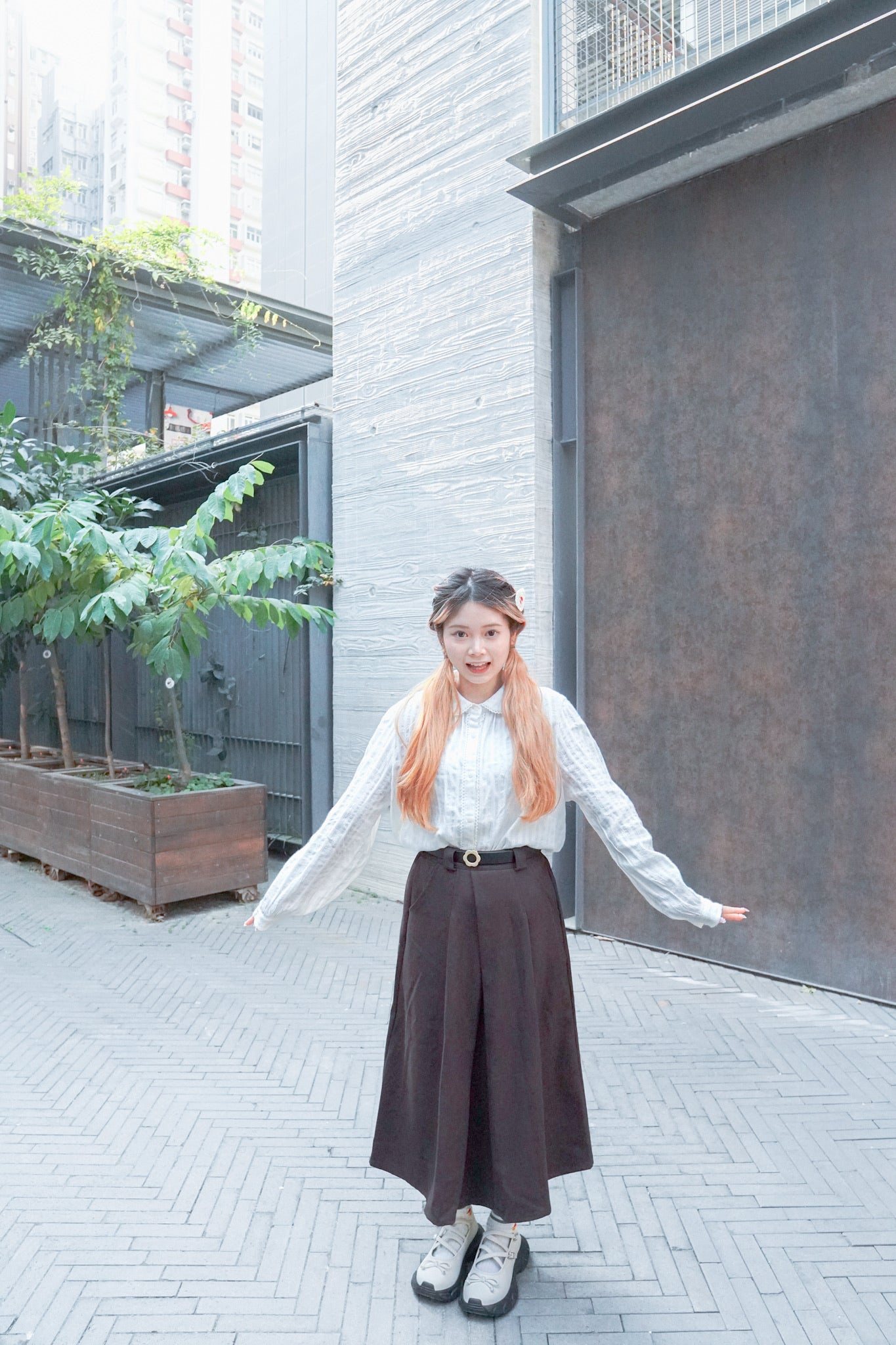 <現貨> 自家製 厚實保暖♡毛呢直筒半身長裙|兩色入