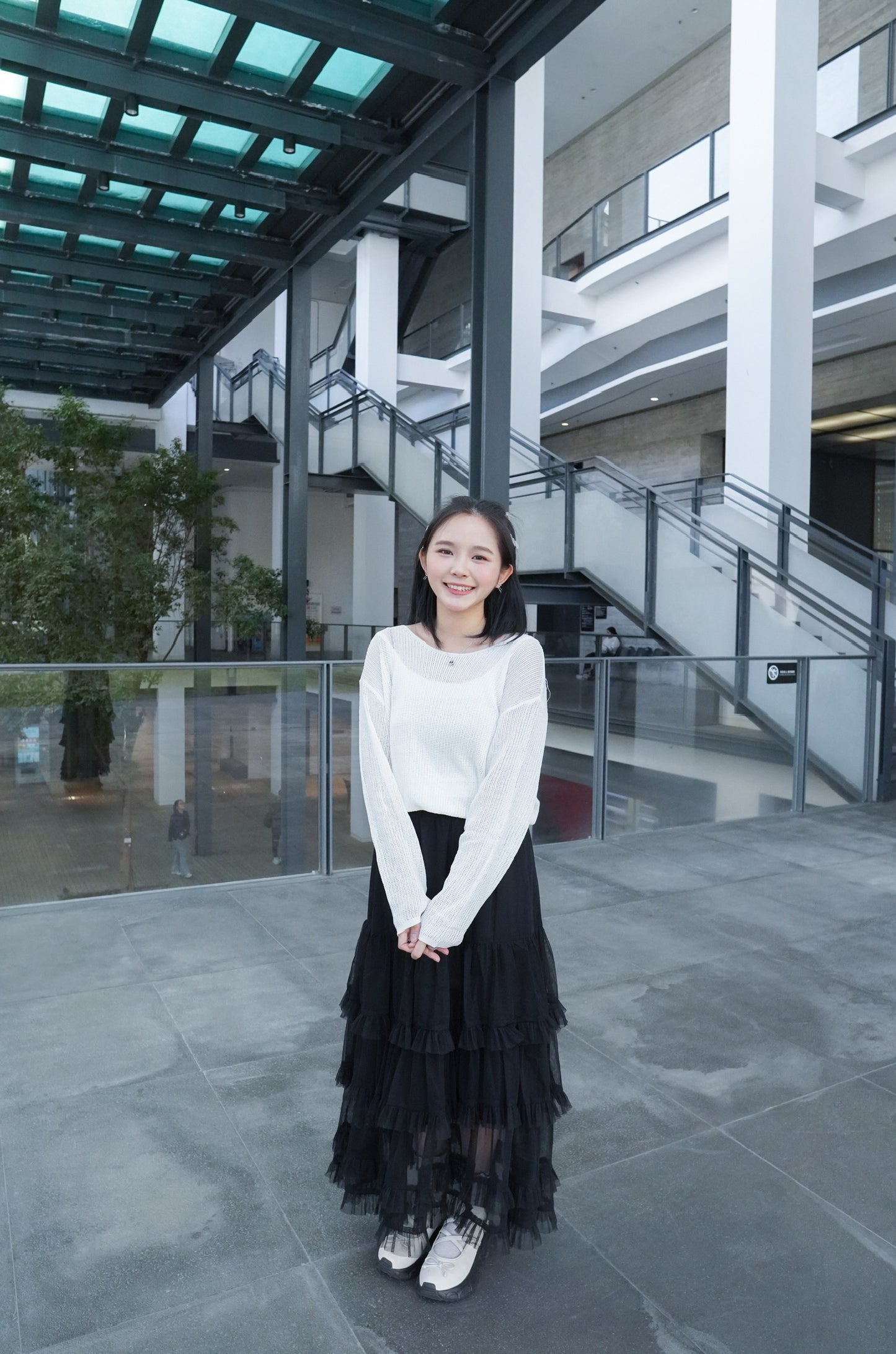 <預訂> 自家製 蕾絲蛋糕ruffle疊層長裙|兩色入