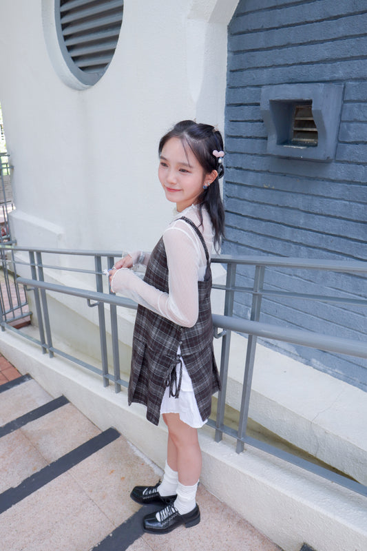 <現貨> 自家製 高腰荷葉邊三層蛋糕短裙