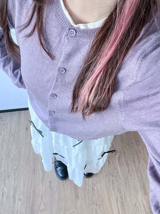 <預訂> 自家製 四季必備!蝴蝶結高腰A字半身長裙|兩色入