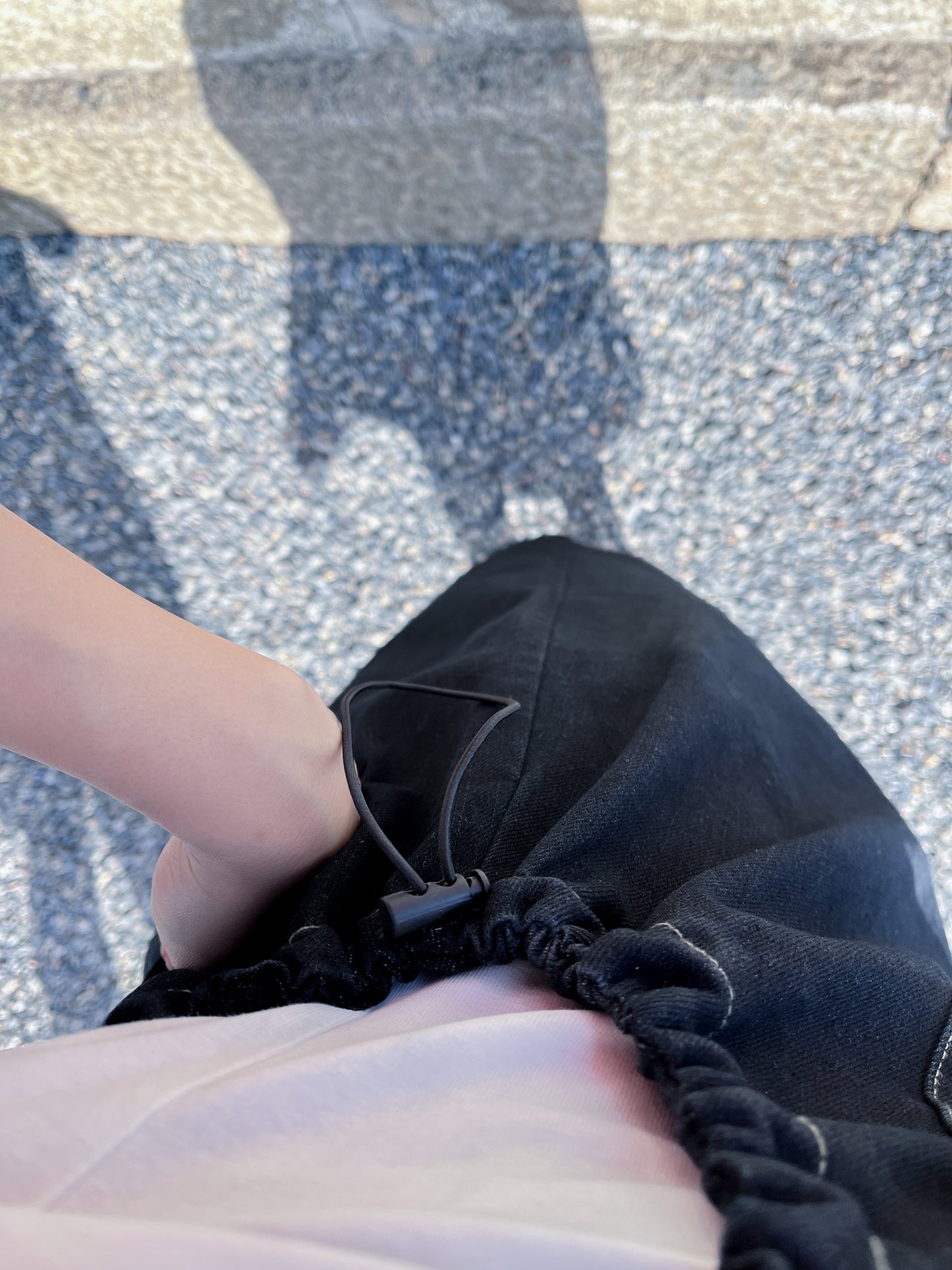 <現貨> 牛仔束繩修腰牛仔連身工裝裙