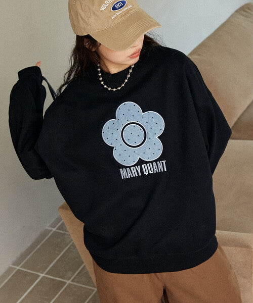 <預訂> 日牌MARY QUANT × PUBLUX 圓點雛菊標誌衛衣|四色入