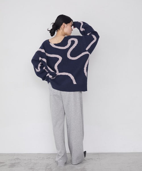 <預訂> 日牌FY 大降價 微妙線條超大V領針織衛衣|五色入