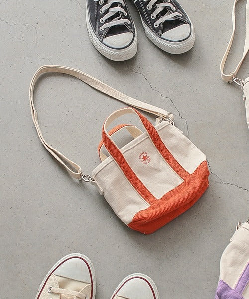 JP (限時降價至22/10) Converse 2-WAYS Mini Bag 迷你帆布Tote Bag|四色入