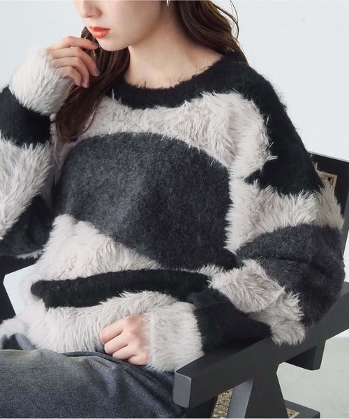 <預訂> 日牌Tiptop 銀河閃粉混紡針織上衣|三色入