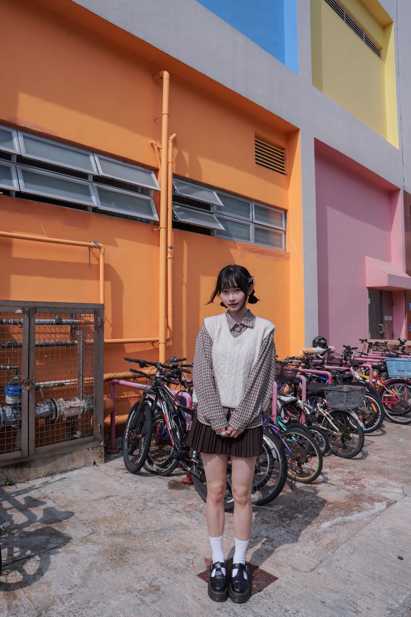 <現貨> v領麻花針織馬甲背心|兩色入