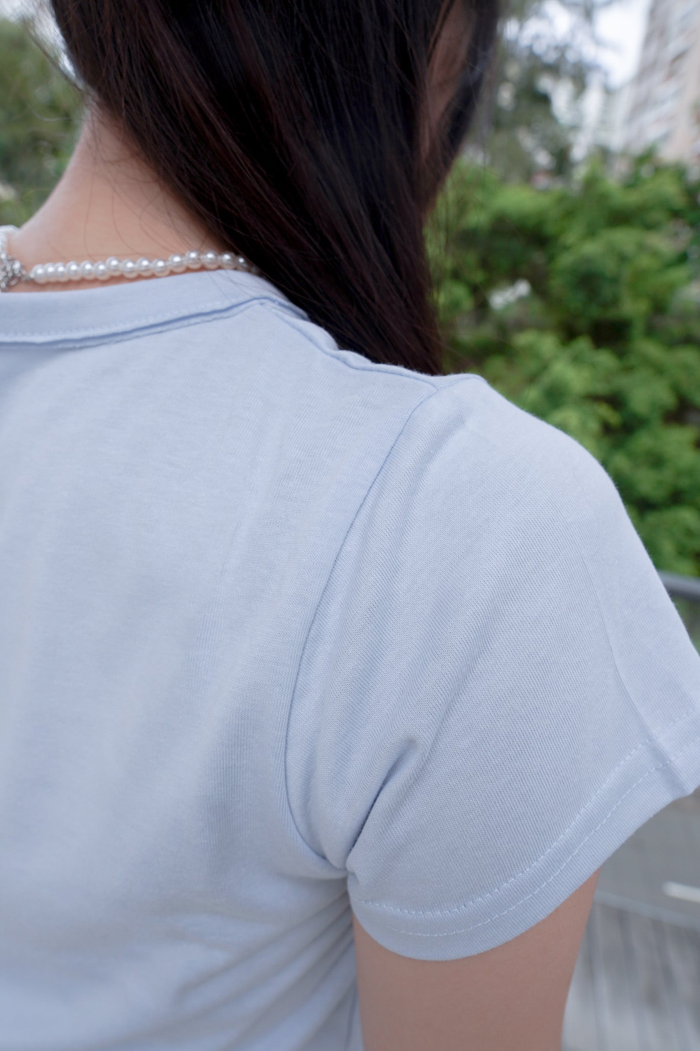 <預訂> Monogram刺繡短款Tshirt | 兩色入