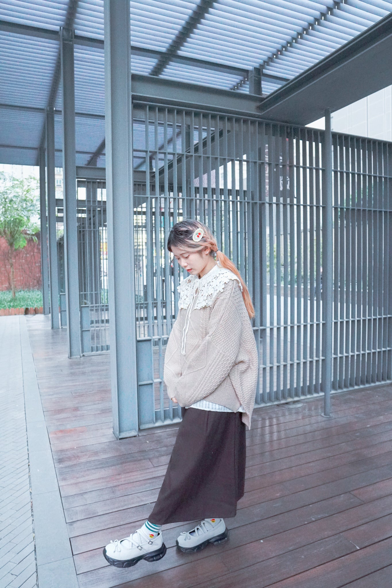 <現貨> 自家製 厚實保暖♡毛呢直筒半身長裙|兩色入