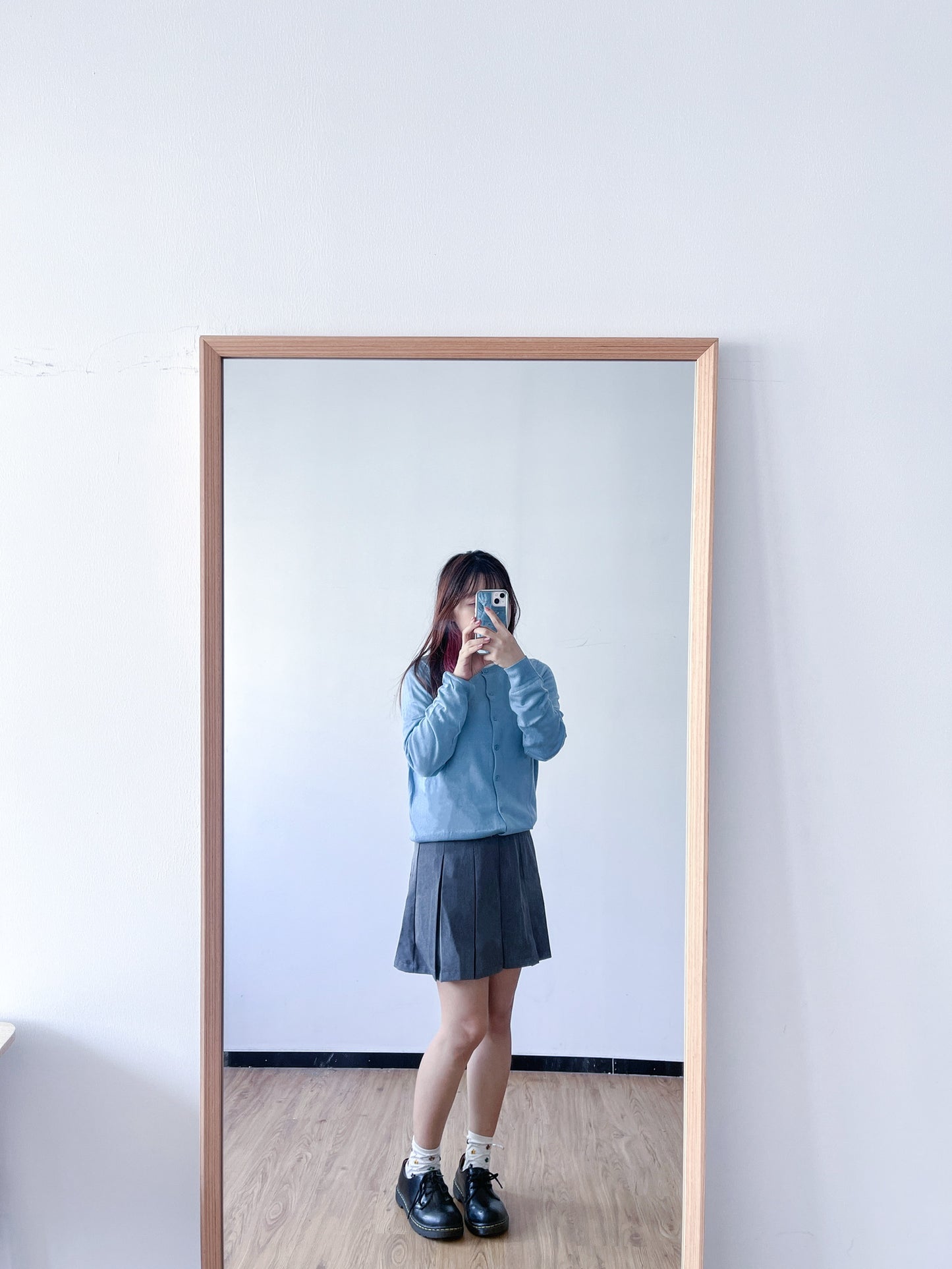 <預訂> 首批優惠💙自家製 多色超親膚薄款長袖針織外套|淺藍