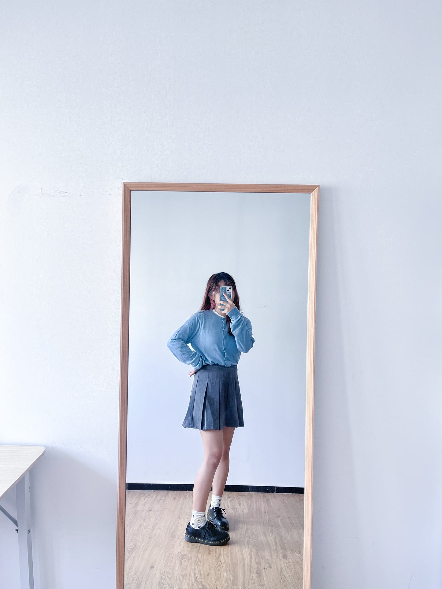 <預訂> 首批優惠💙自家製 多色超親膚薄款長袖針織外套|淺藍