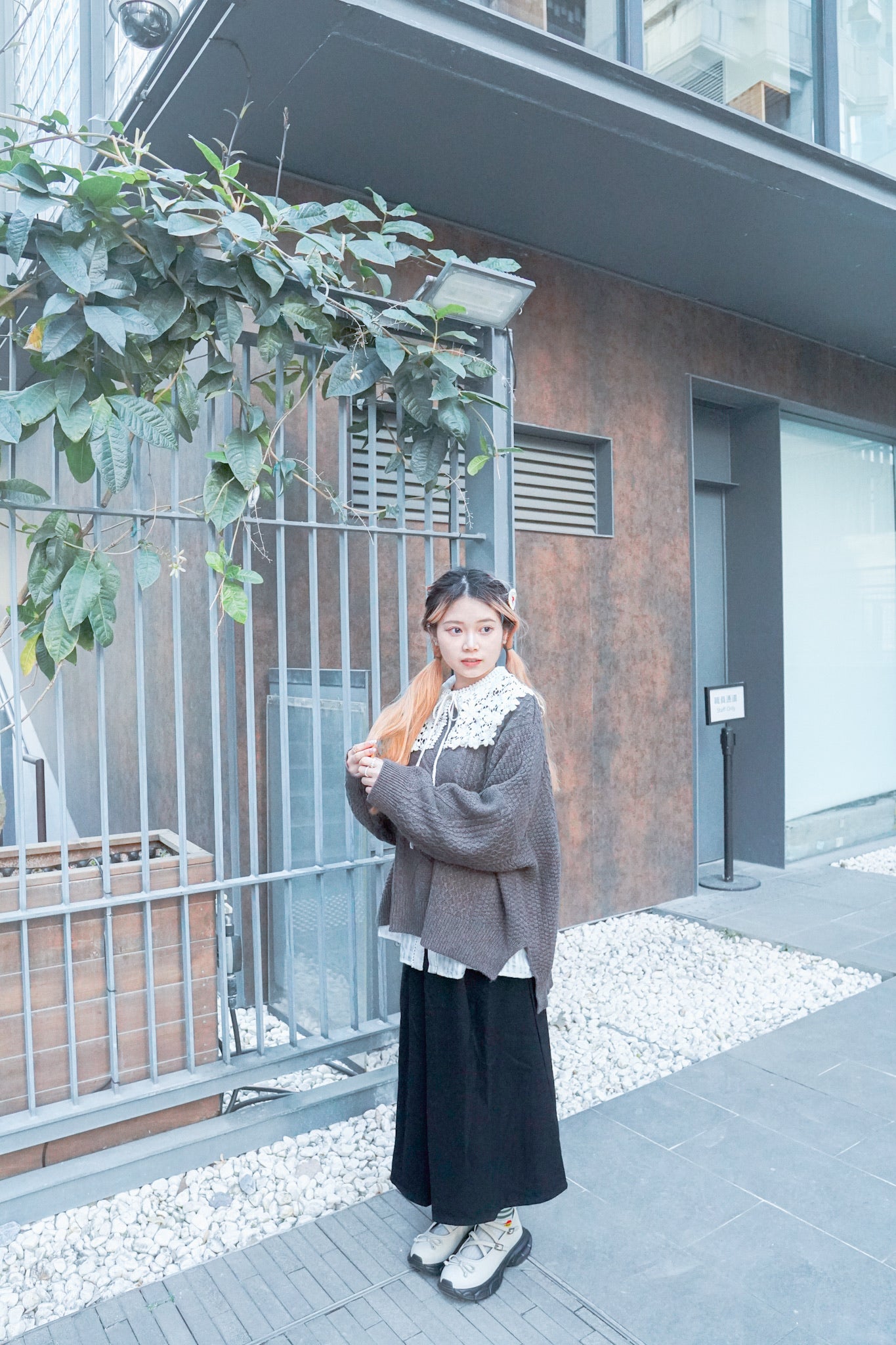 <現貨> 自家製 厚實保暖♡毛呢直筒半身長裙|兩色入
