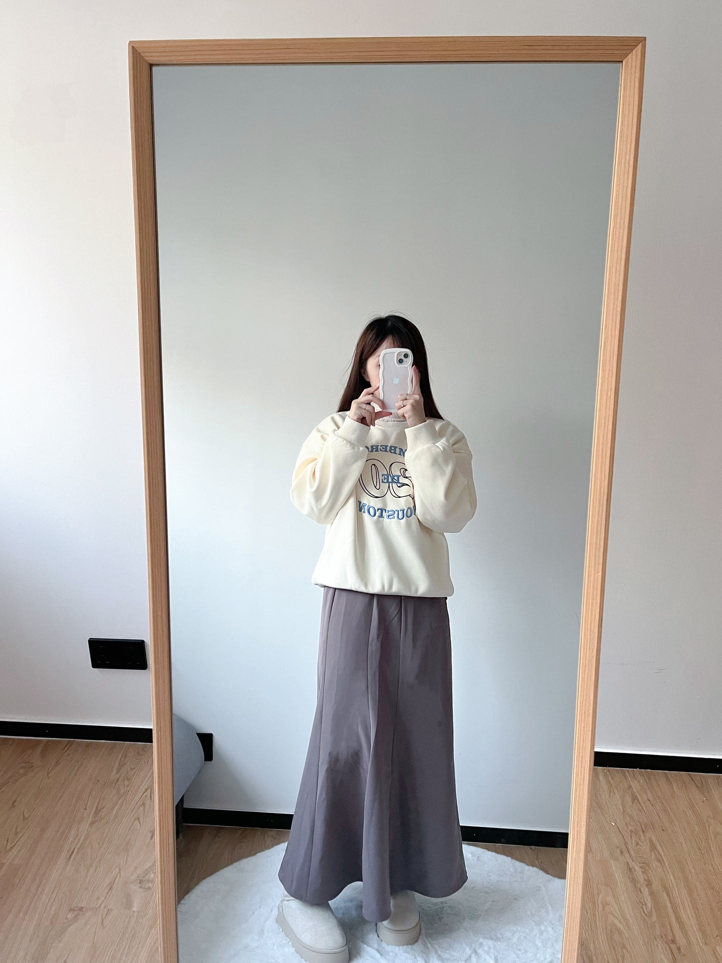 <預訂> 冬天必入!刺繡字母保暖長袖衛衣