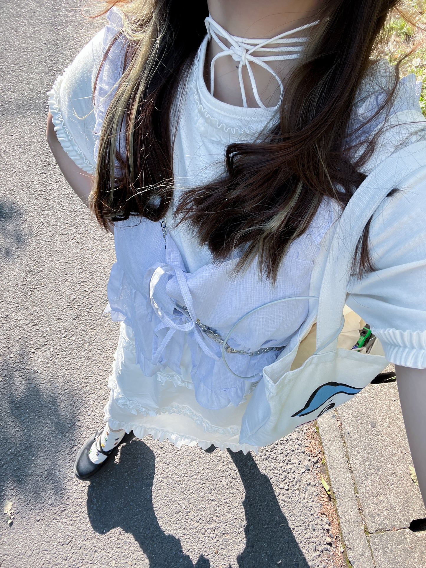 <現貨> 自家製 三層ruffle邊半身蛋糕長裙