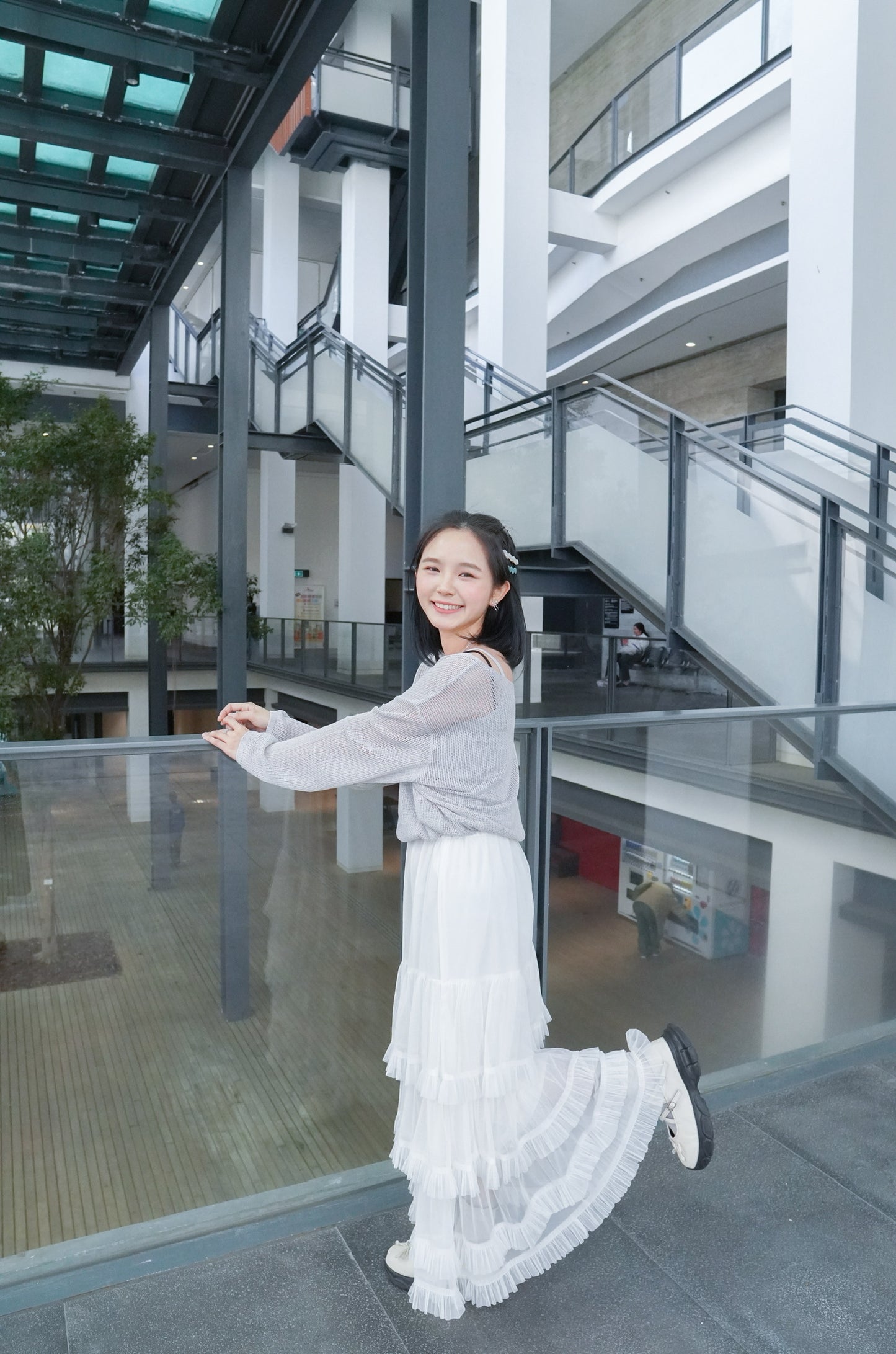 <預訂> 自家製 蕾絲蛋糕ruffle疊層長裙|兩色入
