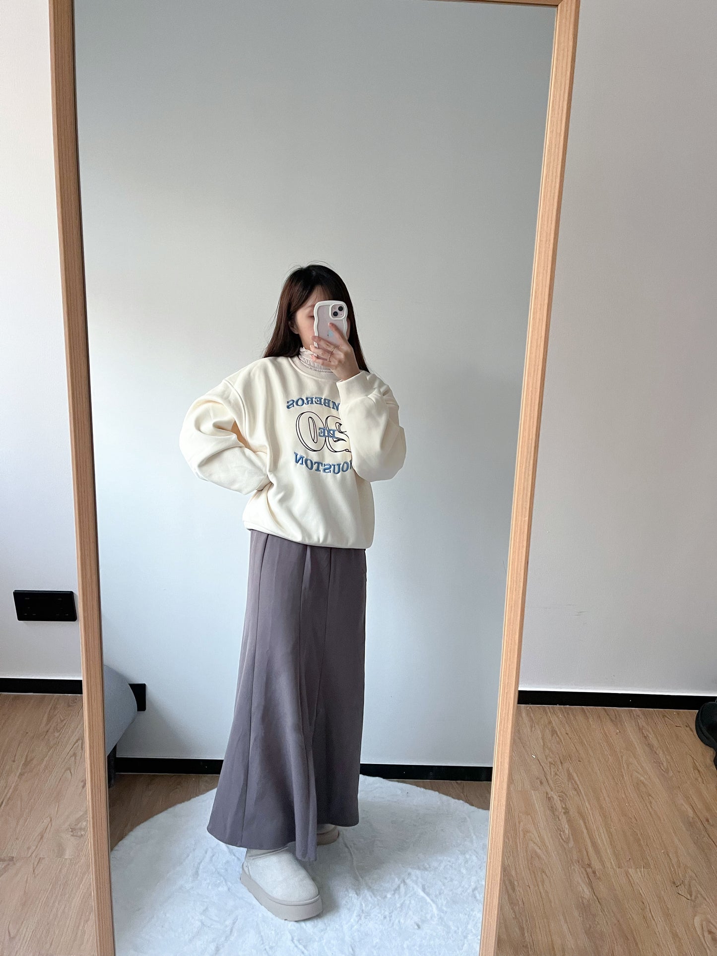 <預訂> 冬天必入!刺繡字母保暖長袖衛衣