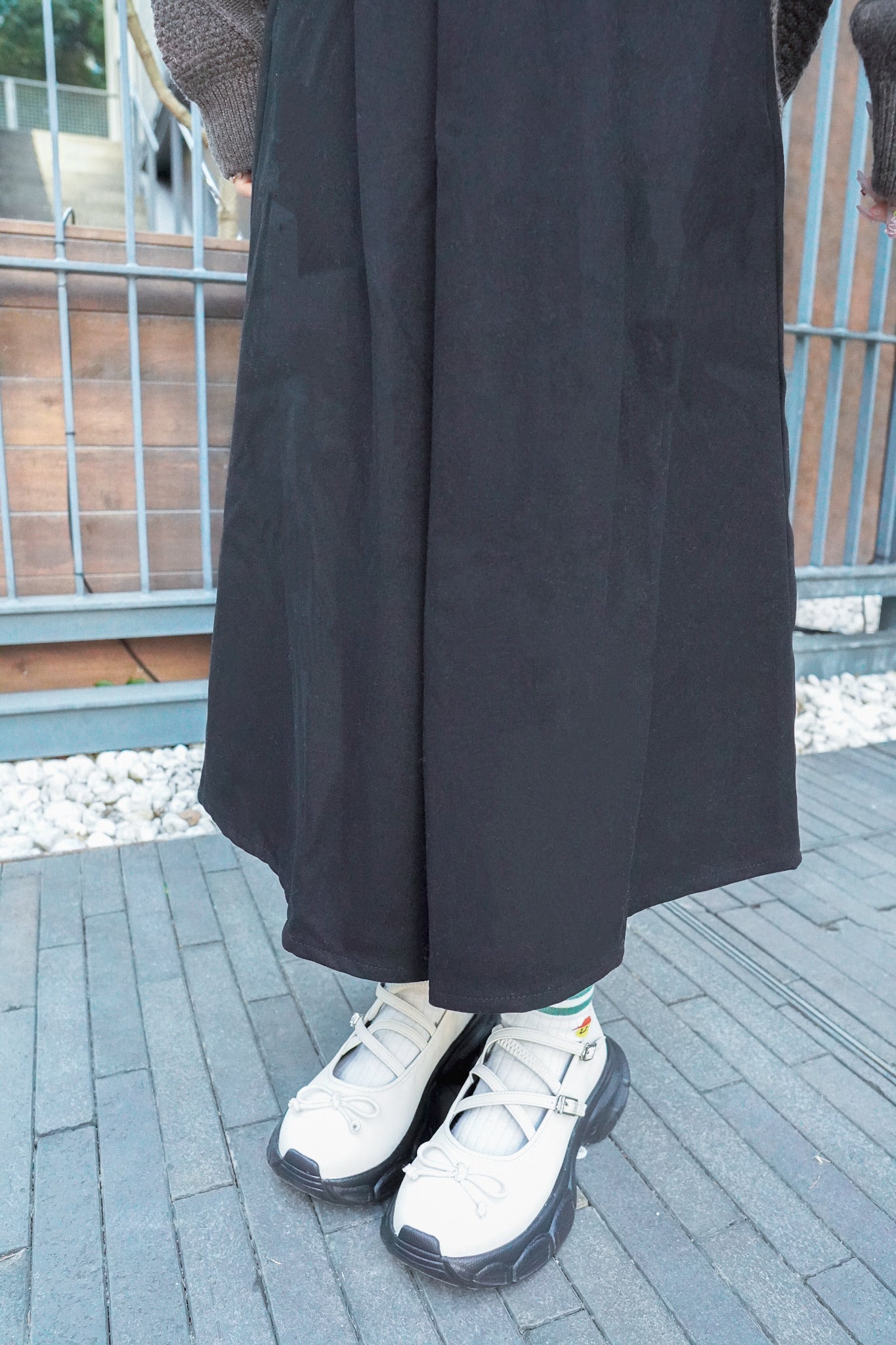 <現貨> 自家製 厚實保暖♡毛呢直筒半身長裙|兩色入