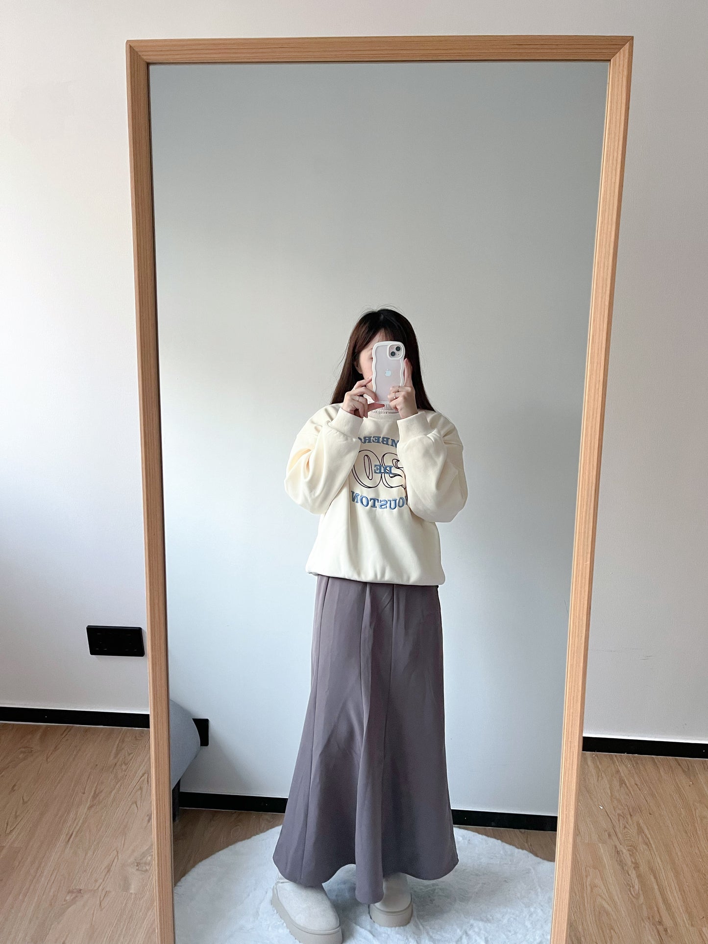 <預訂> 冬天必入!刺繡字母保暖長袖衛衣