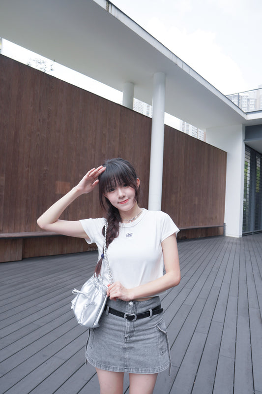 <預訂> 2-Way 蝴蝶結綁帶鏈條單肩側 / 斜背袋|兩色入