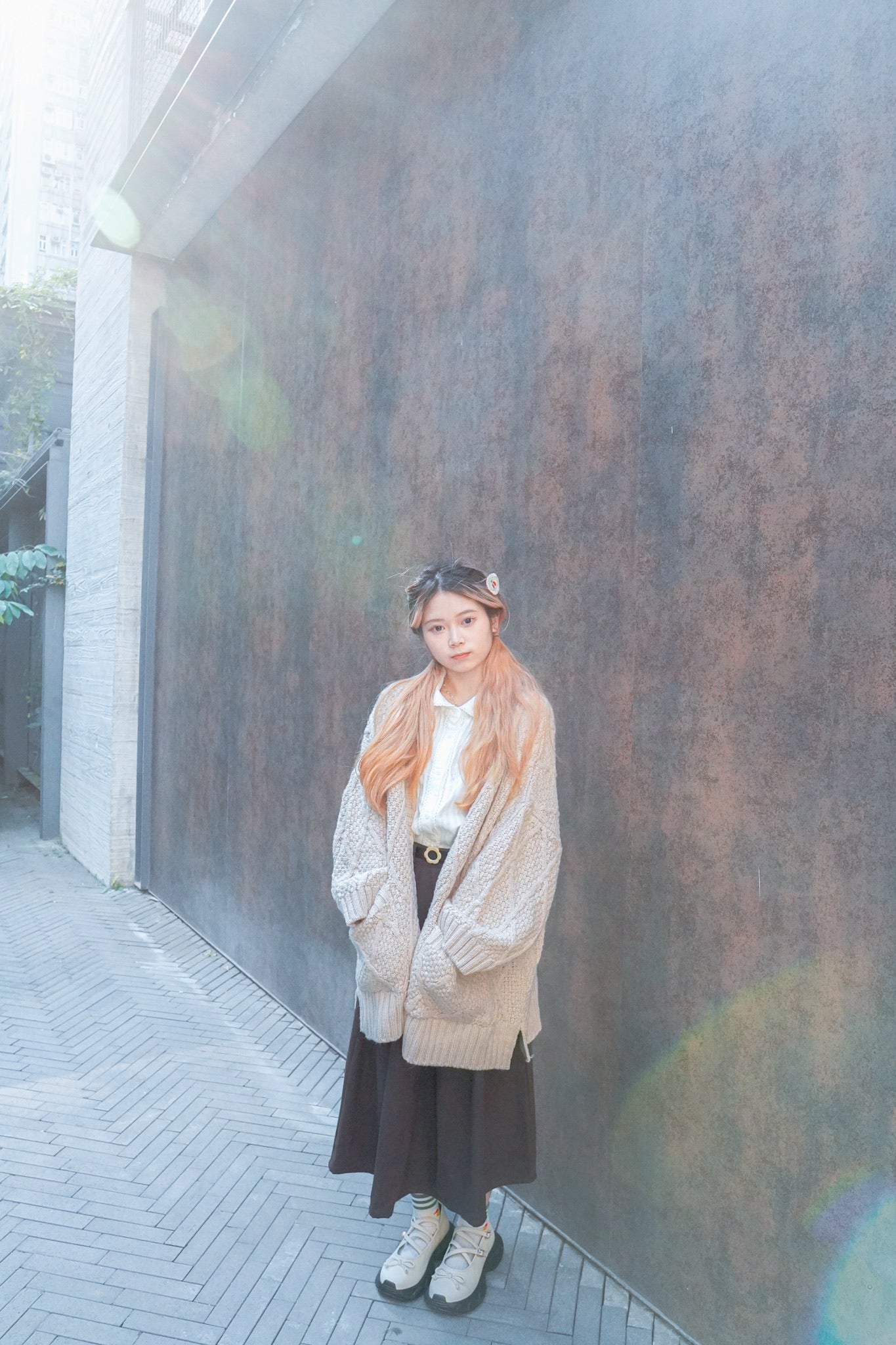 <現貨> 自家製 厚實保暖♡毛呢直筒半身長裙|兩色入